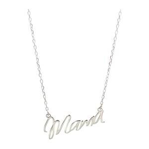 NEW BARA BOHEME women's mama necklace in silver